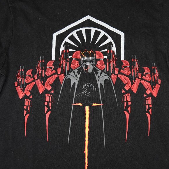 Boys Size XS Star Wars Black First Order Long Sleeve T-Shirt, Like New - Picture 1 of 4